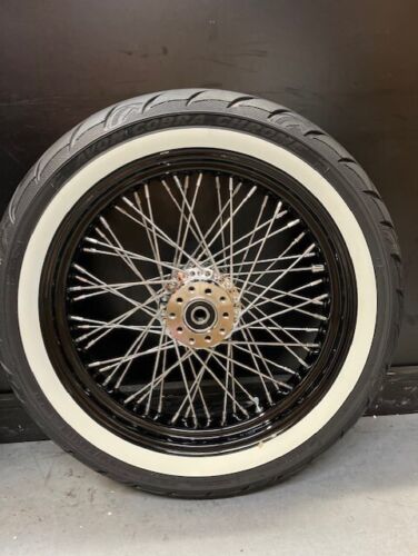 HardDrive 051-13632 Front 60-Spoke Chrome Wheel - 21x3.5 Inch Flat Hub For Motorcycle Applications