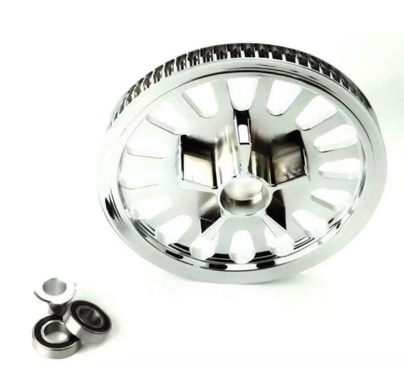 Mototeks 68-Tooth Chrome Pulley – Harley Touring Bagger Models – Rear Sprocket