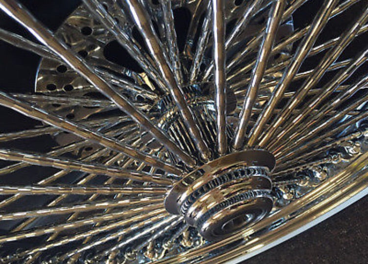 ハーレー DNA mammoth 52 diamond wheel タイヤ新品 DNA Diamond Mammoth 52 Fat Spoke Wheels 21x3.5 & 16x3.5 FLSTN
