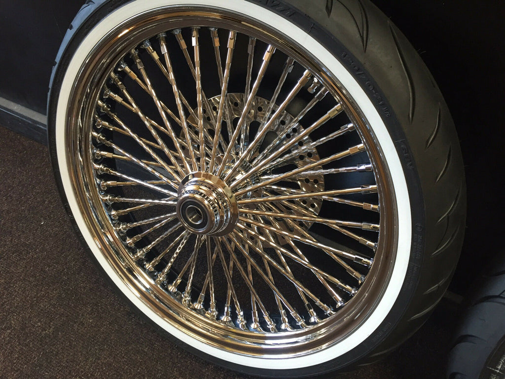 Chrome DNA Mammoth Diamond 52 Spoke Wheels 21x3.5/16x3.5 FLSTC