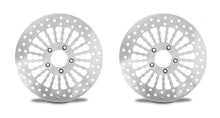 Twisted Super Spoke Rotor Front And Rear 11.5” 1984-1999 All Big Twin Softails Sportsters W/ Bolts