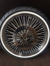 ROAD KING HARLEY 21X3.50 2008-2023 FLHR W/ ROTORS WHITE WALL AV91 AVON WHEEL