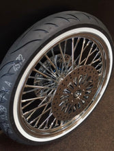ROAD KING HARLEY 21X3.50 2008-2023 FLHR W/ ROTORS WHITE WALL AV91 AVON WHEEL