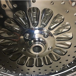 Chrome Billet Rotor Beauty Covers w/ bolts (Non ABS Models Only)