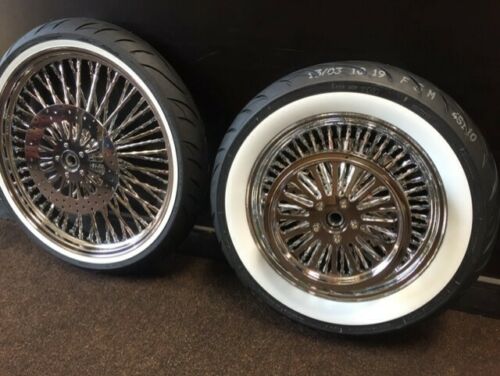 FLSTN Deluxe Harley Mammoth 52 Fat DNA Diamond Spoke Wheels 21 X 3.5 & 16 X 3.5